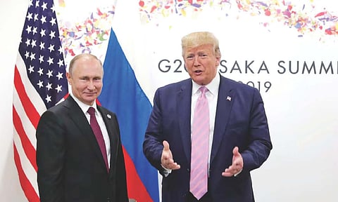 Russian President Vladimir Putin and US President Donald Trump&nbsp;