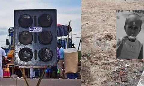 Child killed as speaker falls on her in Ramanathapuram
