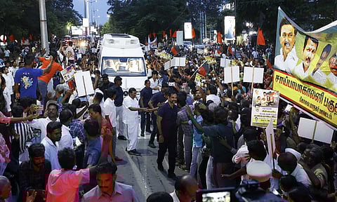 Chief Minister MK Stalin arrives in Coimbatore on Sunday (Credits: X)
