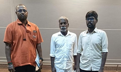 Rameswaram fisherman released from Sri Lankan prison arrives in Chennai&nbsp;