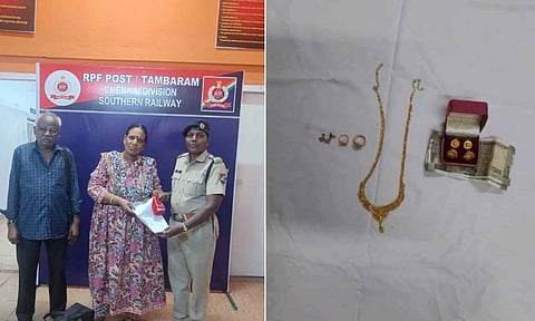 Tambaram RPF traces and returns passenger’s bag with gold jewellery