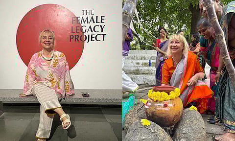 Patricia Thery Hart; during a Pongal celebration