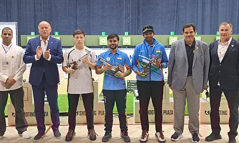 India's  Kapil Bainsla and Jonathan Antony after the final&nbsp;