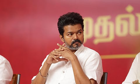 Tamilaga Vettri Kazhagam (TVK) president and actor Vijay&nbsp;