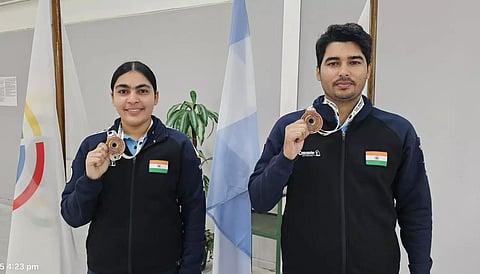 Saurabh-Suruchi pair wins 10m air pistol mixed team bronze in Asian Championships (X)&nbsp;