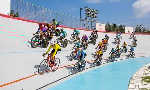 File photo of cyclists training at the Chennai velodrome