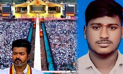 Youth dies after attending TVK conference in Madurai (Thanthi TV)