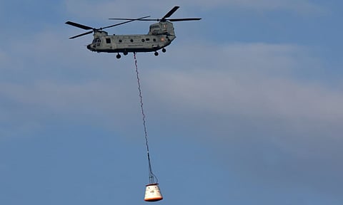 ISRO validates parachute-based deceleration system for Gaganyaan (Photo/X@isro)