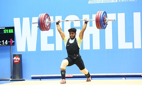 Narayana Ajith in action during the national games (file photo)&nbsp;&nbsp;