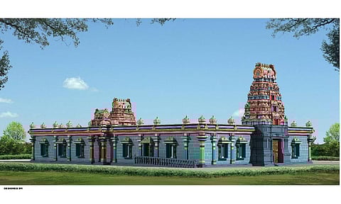 Proposed 3D picture of the temple (Photo credits : Samayapuram Mariyamman temple committee)