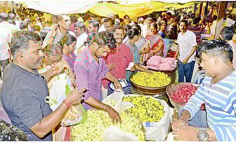 Flower market in Coimbatore (file picture)