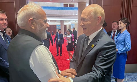 Russian President Vladimir Putin and PM Narendra Modi