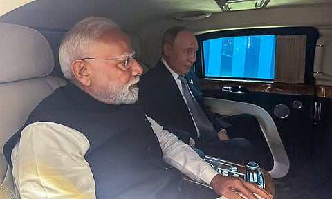 Prime Minister Narendra Modi and Russian President Vladimir Putin