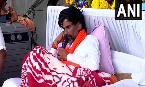 Maratha reservation activist Manoj Jarange Patil (Photo/ANI)