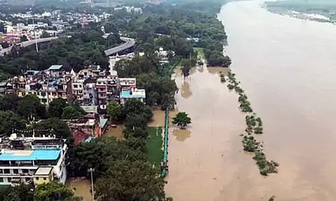 Nigam Bodh Ghat area submerged as Yamuna River overflows