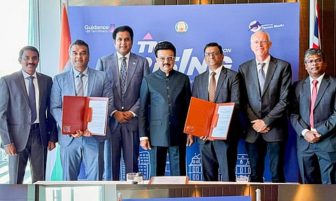 Chief Minister MK Stalin has secured an investment commitment of Rs 7,500 crore from the UK-based Hinduja Group. (Photo: X-@mkstalin)