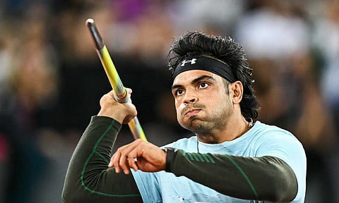 Neeraj Chopra in action