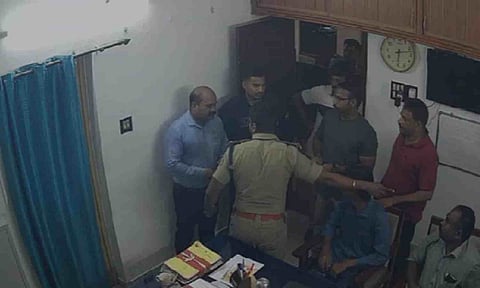 Peechi police station's CCTV footage