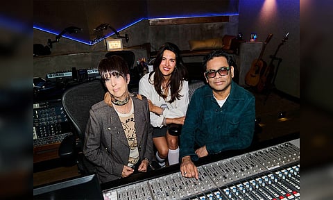 AR Rahman, Diane Warren, RIKA (Image source/ Warner Music India)