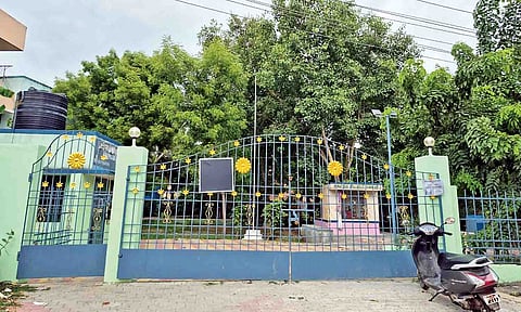 Poorly maintained Elango Park in Kancheepuram