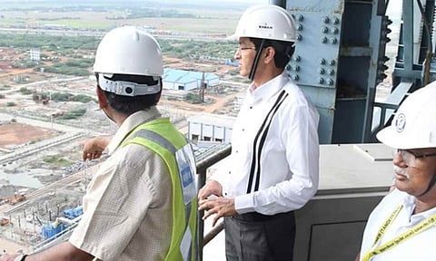 TNEB chairman J Radhakrishnan sets March 2026 deadline for Ennore SEZ project