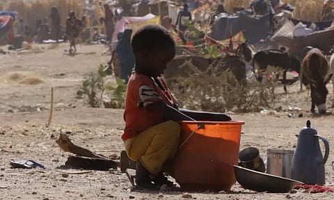 Dire choice: Starving Sudanese kids resort to animal feed