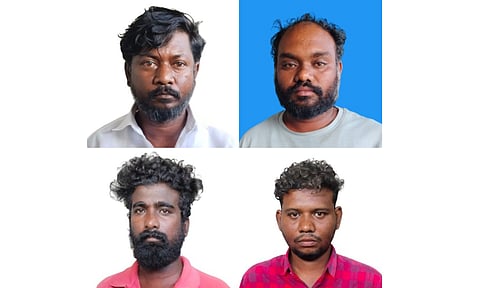 Arrested four suspects Ilangovan; Ranjit,Vigneshkumar, alias Salman, Anandhababu