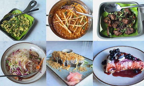 Variety of dishes at Olive Greenz (Photo: Justin George)