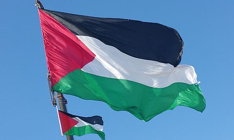 The Palestinian Flag (Wikimedia commons)