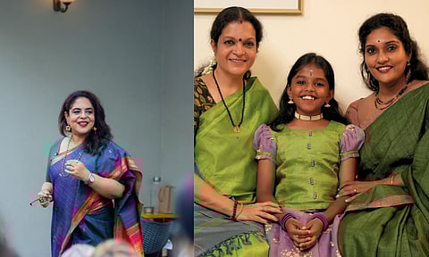 Mahitha Ravilla; Janaki Sabesh, Dira Paavai and Madhuvanti Badri (L-R)