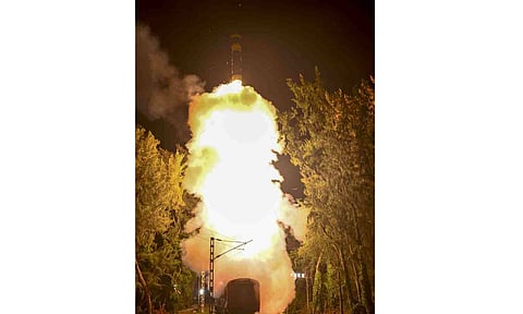 India test-fires Agni Prime missile from rail-based mobile platform