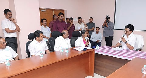 Tamil Nadu Chief Minister MK Stalin meeting the family members of victims of the stampede. (PTI)