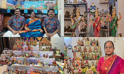 Golu display on traditions and tales surrounding weddings, temples and gods