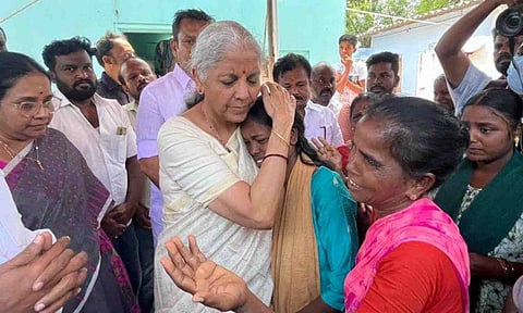 FM Nirmala Sitharaman visited the families of the victims of Karur tragedy