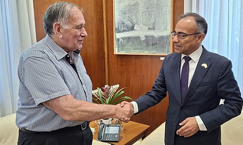 Mayor of Haifa Yona Yahav (L) (Image: X)