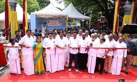 CM Stalin inaugurated the J Anbalagan flyover in T Nagar (Photo: Justin George)