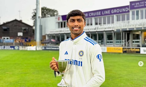 Right-arm pacer Henil Patel&nbsp;
