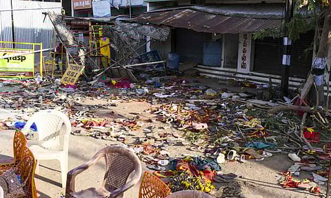 &nbsp;TVK rally stampede spot (Photo: PTI)&nbsp;