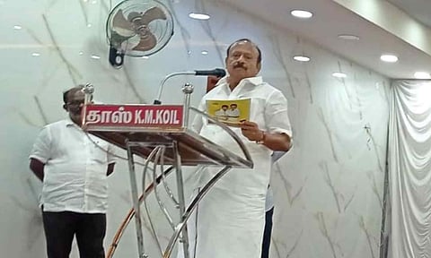 State Minister for Agriculture and Farmers' Welfare, MRK Panneerselvam&nbsp;