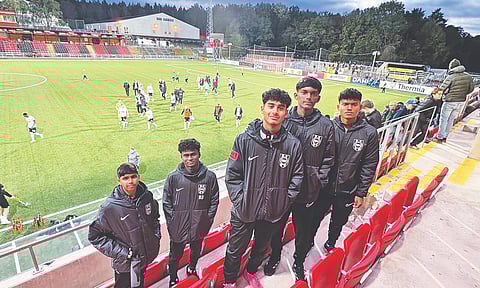 FC Madras' players at the  IF Brommapojkarna facility

