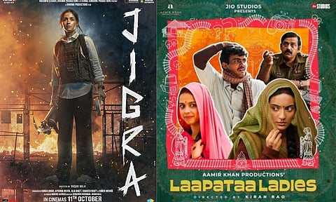 Posters: Jigra (left); Laapataa Ladies (right)