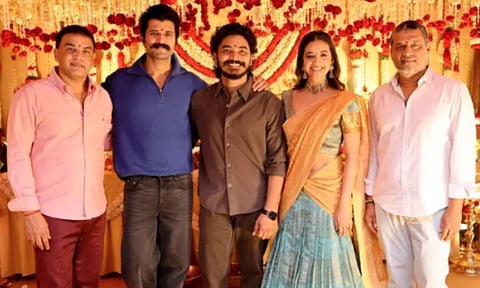 Pooja ceremony of Vijay Devarakonda and Keerthy Suresh's upcoming film