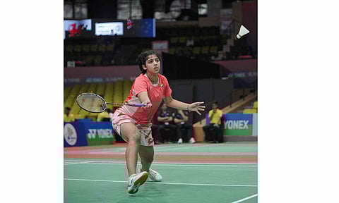 Tanvi Sharma in action during mixed team rounds&nbsp;