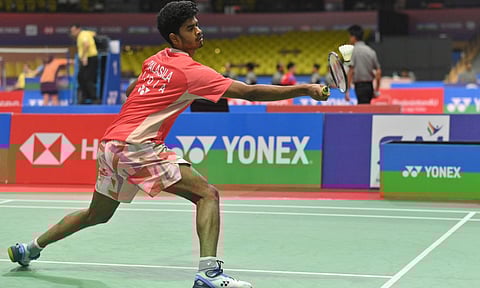 Gnana Dattu TT in action at the tournament