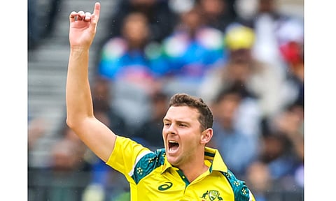 Australian fast bowler Josh Hazlewood (Photo: IANS)
