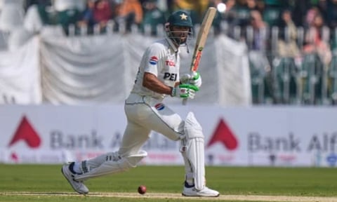 Pakistan's Shan Masood bats during the first day of the second test cricket match between Pakistan and South Africa, in Rawalpindi, Pakistan. (Photo: AP)