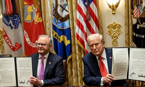 Australian Prime Minister Anthony Albanese and US President Donald Trump (Photo: IANS)