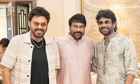 Venkatesh to play extended cameo in Mana Shankara Vara Prasad Garu (Photo/X@KChiruTweets)