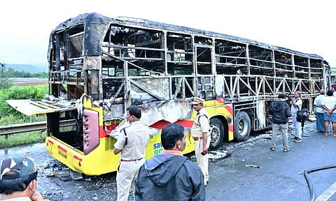 Smartphones explosion may have aggravated Andhra Pradesh bus fire: Police