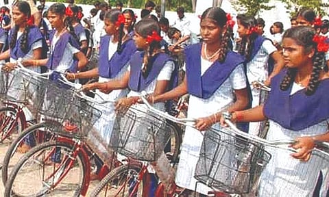 Students receive bicycles in TN districts